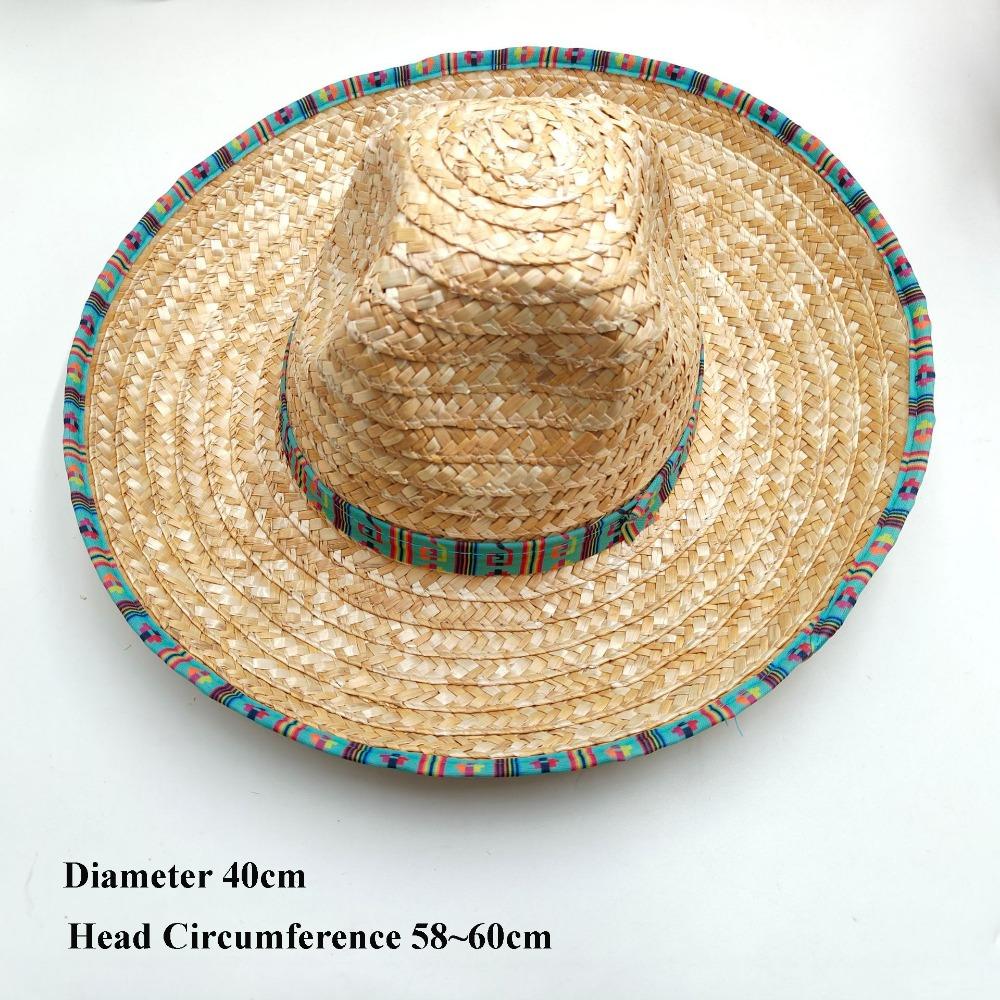 

Unisex Mexican Beach Hat 58~60cm Sun Protection Hat New Drawstring Unisex Cap Men Women Outdoor 1
