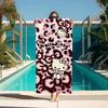 Personal Care Beach Towels Leopard Print H-Hello K-Kitty Cat Bathroom Spa Large Bath Towel Sauna Turban for Hair Drying Home Gym