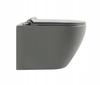 Interno wall-hung toilet bowl 49 CM rimless with W/O seat grey matt