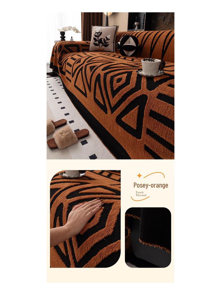 Chenille Universal Sofa Slipcover - Dustproof & All-Season Protection