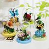 Miniatur-Insektenfiguren-Serie, Mikro-Bausteine, Lernspielzeug für Kinder, Blumenbausteine, Plastikspielzeug, Geschenke