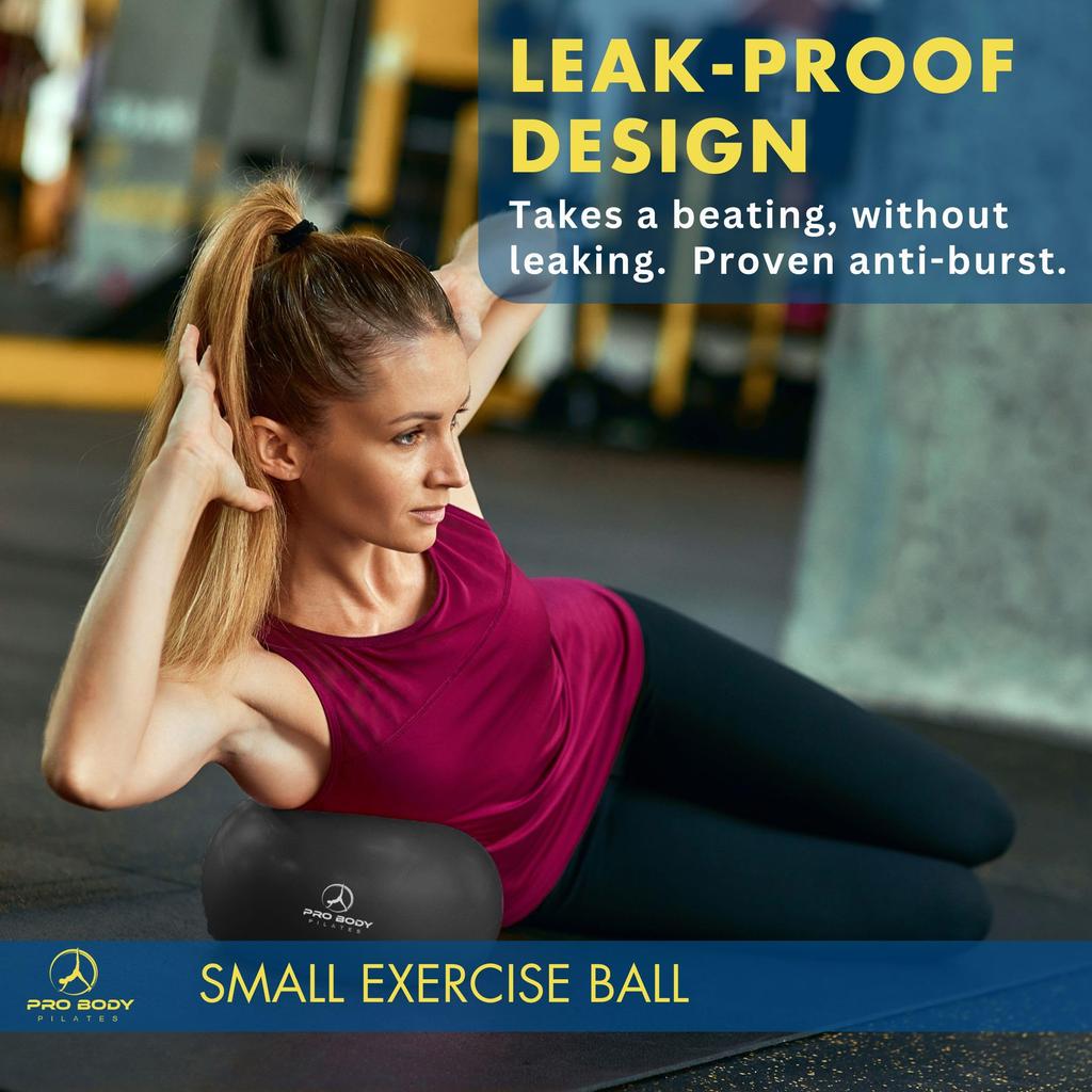 ProBody Pilates Mini Exercise Ball - 9 Inch Small Bender Ball for Stability, Barre, Pilates, Yoga, Core Training and Physical Therapy