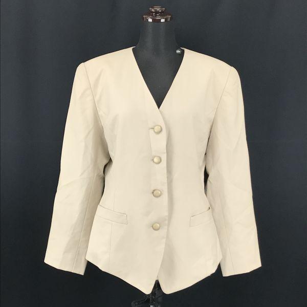 

Chloe Wool No Collar Jacket Women s 40 Beige