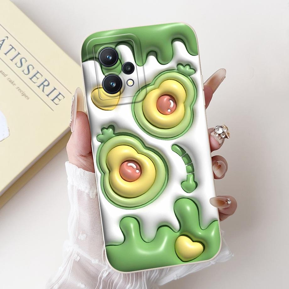 Funda For Realme 9 Pro+ Realme 9 9i 4G 5G Case Capa Soft Matte Silicone Bumper Realme 9 Pro Plus Cartoon Animals Back Cover