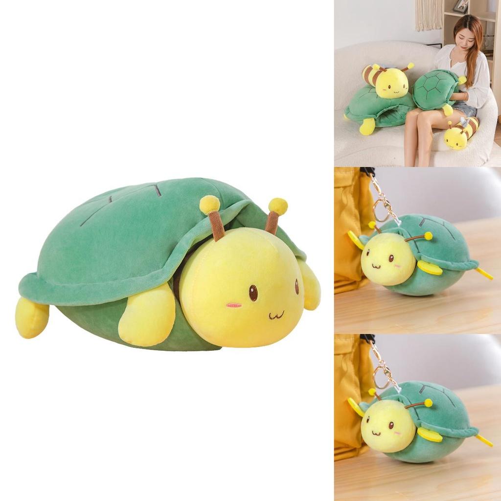 Süßes tragbares Schildkrötenpanzer-Stofftier für kreatives Spielen und Abenteuer