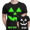Glow In The Dark Halloween Pumpkin Face T-Shirt Creepy Scary Unisex Design #T416