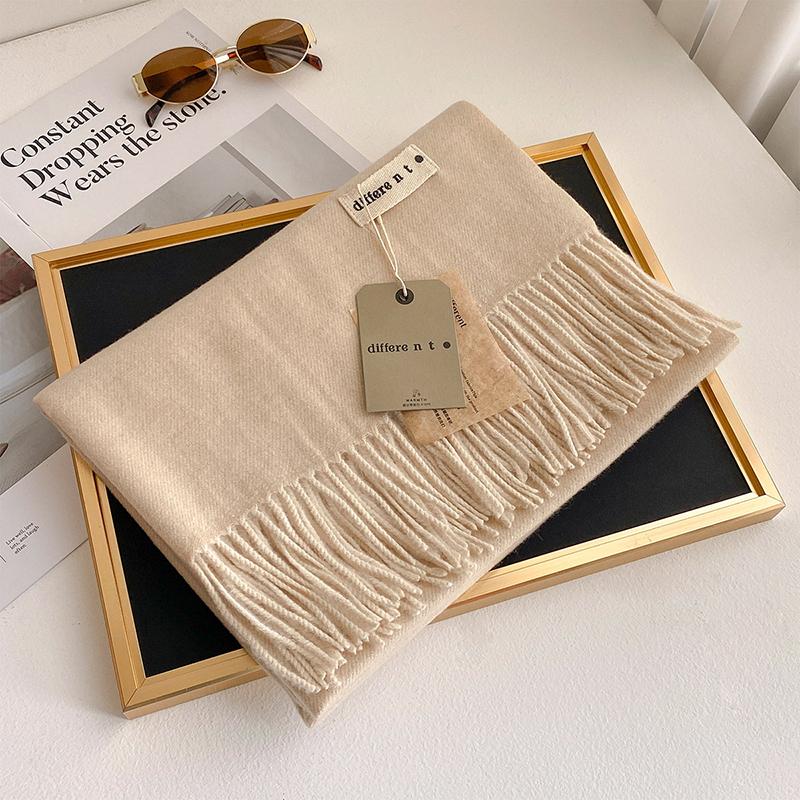 45 Color Winter Scarf For Women Long Warm Cashmere Scarves Hijab Solid Lady Shawl Wrap Female Pashmina Bandana Head Stole