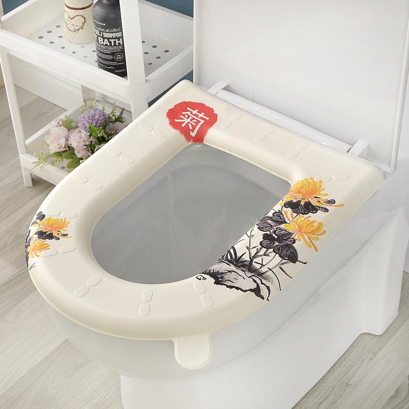 Eva Toilet Seat Cover Mat Summer Soft Washable Closestool Mat Seat Case Toilet Lid Pad Cover Bathroom dropshipping