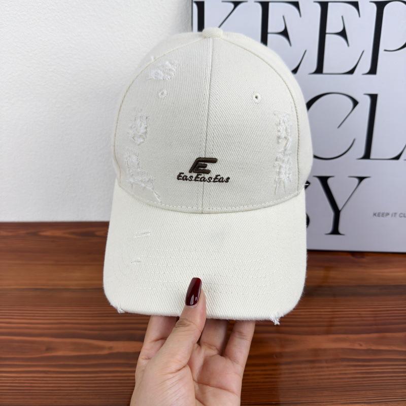 Hat Female Street Hole Baseball Cap Trendy Brand Letter Embroidery Versatile Casual Couple Cap Male
