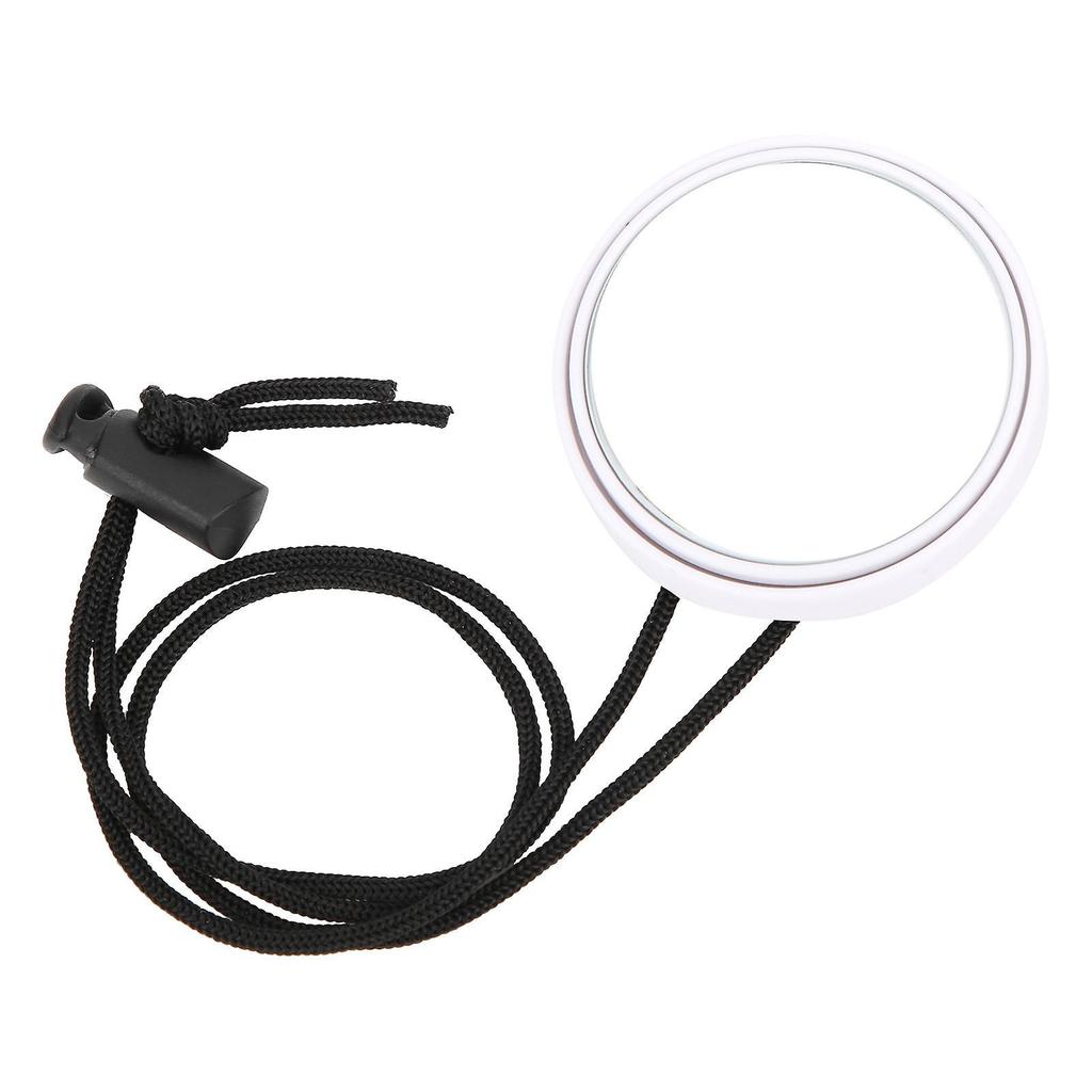Diving Rearview Mirror 360 Degree Adjustable Rearview Mirror with Lanyard Diving AccessoryWhite