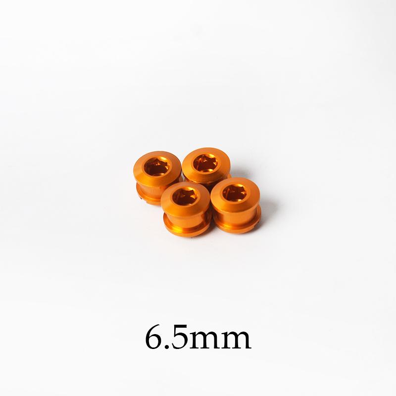 BUCKLOS 6.5/8.5mm Bicycle Chainwheel Screws Road MTB Chainring Bolts Aluminum Alloy Bike Crankset Bolts Accessories