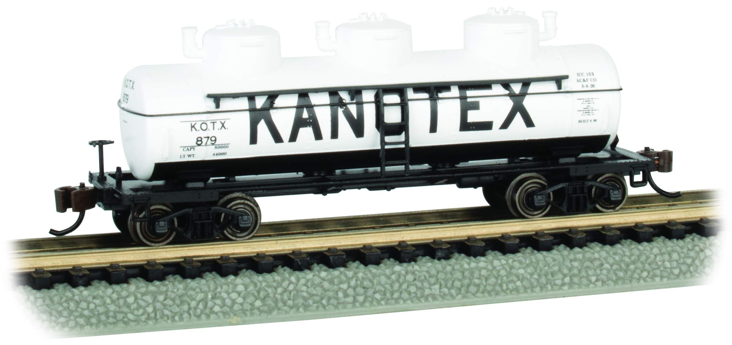 

Bachmann Trains - 3 Dome Tank Car - KANOTEX #879 - N Scale