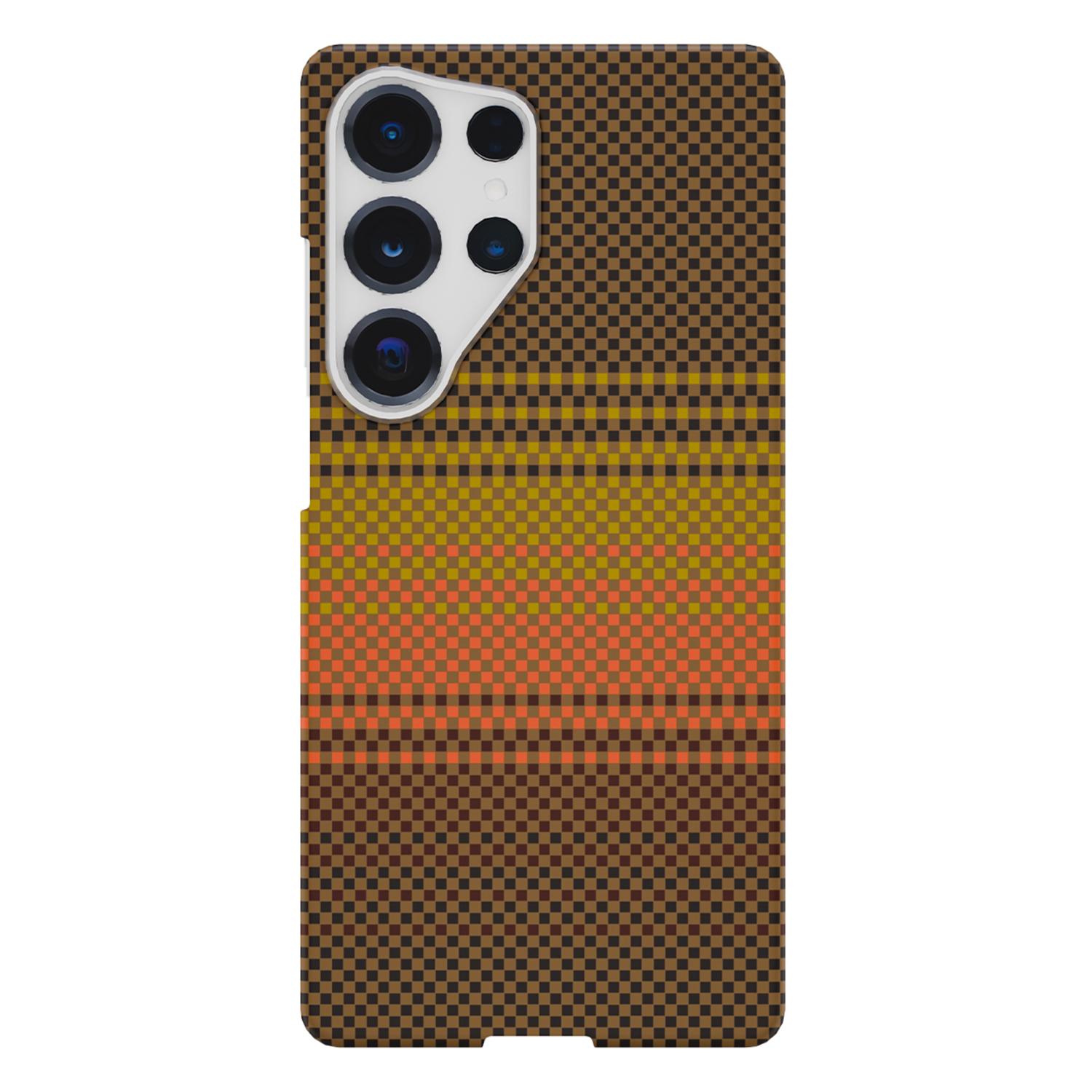 

GKK For Samsung Galaxy S25 Ultra Case Hard PC Shockproof Phone Back Cover Sunrise Gold