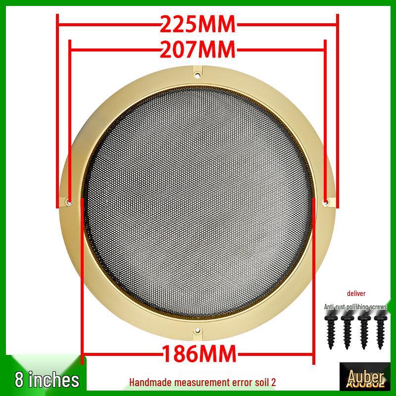 Speaker Grille Metal Mesh Dustproof Covers: 2-10 Inch Sizes for Car Speakers