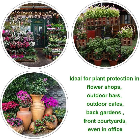 Blue_Stone Plant Covers Frost Protection Bag Winter Reusable Plants Jacket with 3 Style 3 Pack 23" X 31" 2 Pack 39" X 39" 1 Pack 70" X 63"