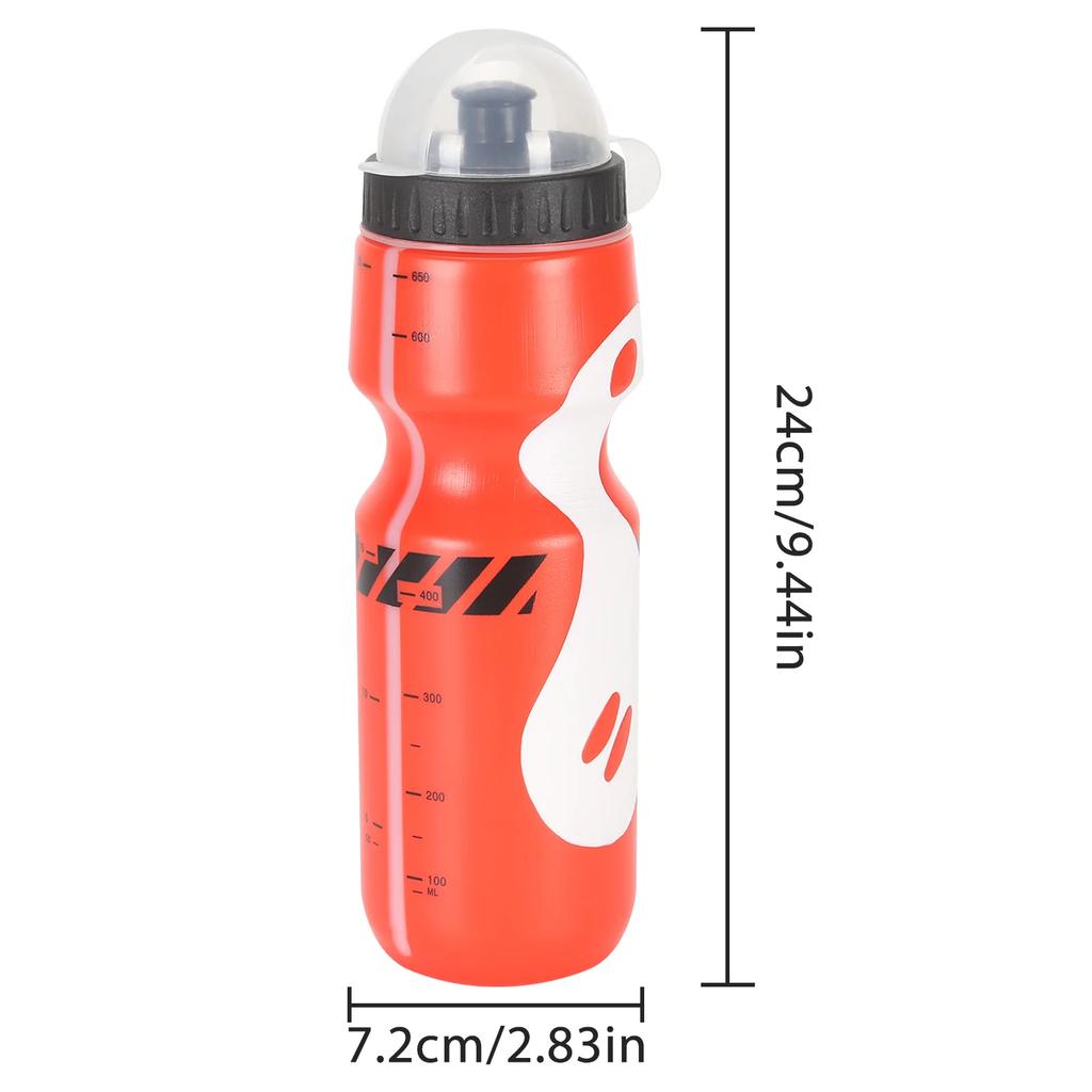 750ML Mountain Bicycle Cycling Water Drink Bottle+Holder Cage Outdoor Sport Plastic Portable Kettle Water Bottle Drinkware
