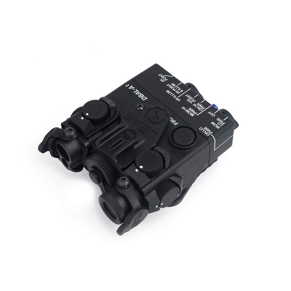 WADSN AN DBAL-A2 Type Aiming Device Dummy Model with QD Lever Mount, Compatible with 20mm Rails, DBAL A2 Type Non-Function Version Dummy (Black)