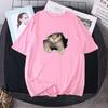 Creative Cat Design Unisex Loose-Fit Short-Sleeve T-Shirt for Couples