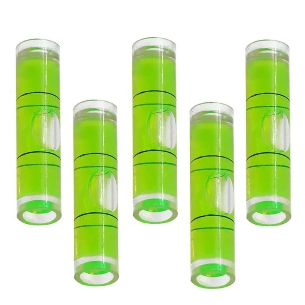 

5pcs High Precision Pan-Tilt Special Level Bubble Leveler Balancer Measuring Set 23*8mm Cylindrical Level Workshop Layout Tools China Mainland