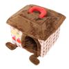 Cat House Soft Comfortable Enough Interior Space Portable Cartoon Cute Dog House Kennel Bed for