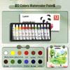 Children's Portable Watercolor Paint Set In Walnut Box
