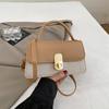Textured Small Bag, Women's Commuter Bag, Popular Style, Versatile Crossbody Bag, Contrasting Color Single Shoulder Armpit Small Square Bag