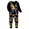 Cr7 Pattern Kids Pajama Set With Soft Fabric Cartoon Pattern For Boys And Girls