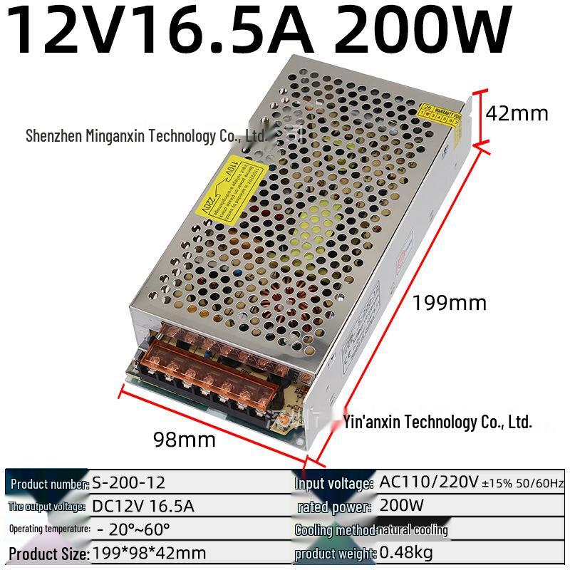 220V to Multi-Voltage Switching Power Supply for LED Strips and Monitors (5V, 12V, 24V, 36V, 48V; 5A-30A)
