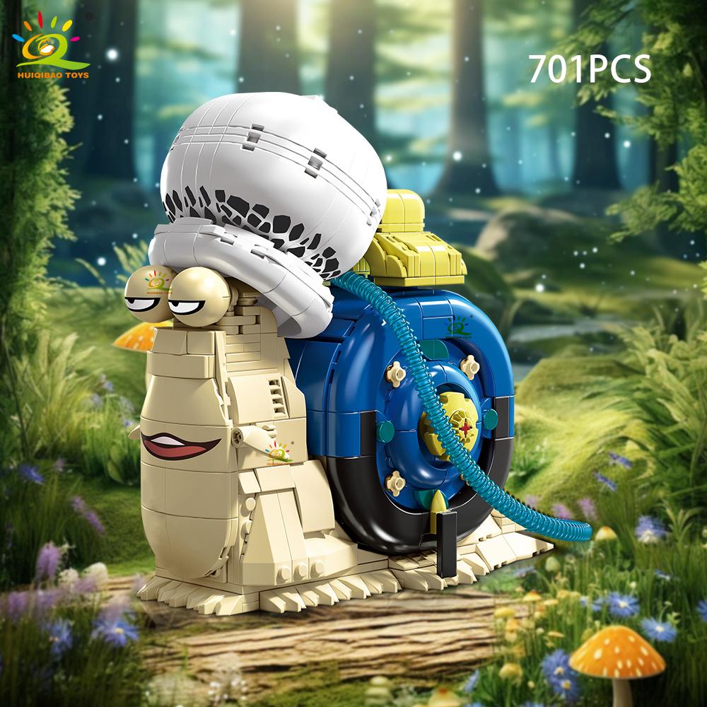 Non-Toxic Moc Snail Insect Model Building Block Phone Bug Series Bricks Set Construction Toy For Children Desk Home Decoration