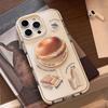 Cream Bagel Stand 16pro Max Transparent IPhone Case 15 Suitable for 14 Anti Fall 11 Niche Soft