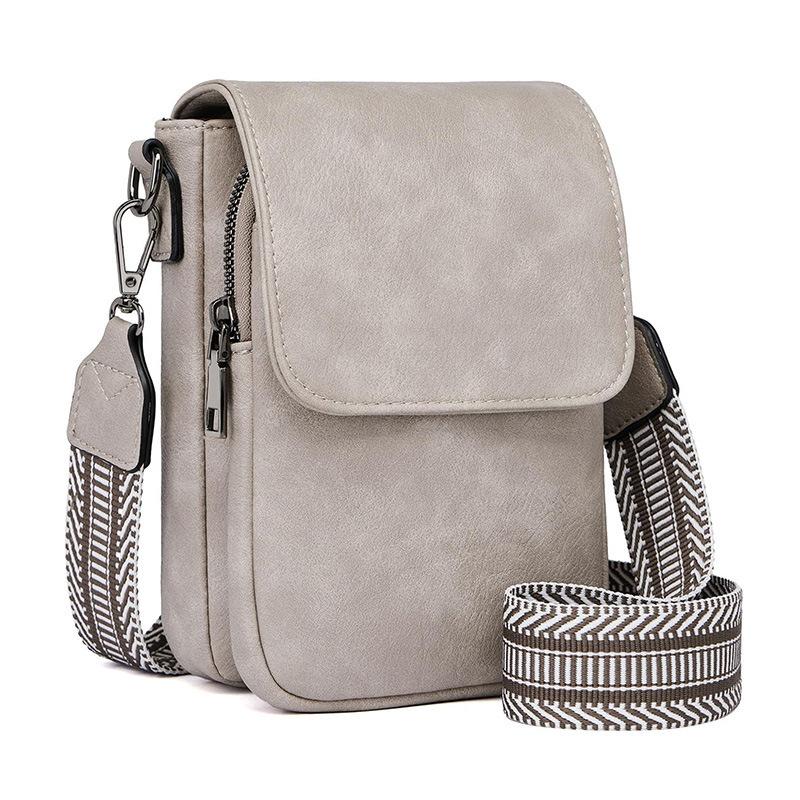 Hot Selling Fashion Versatile Messenger Bag Ladies Commuter PU Fashion Versatile Handbag Multifunctional Shoulder Bag серый