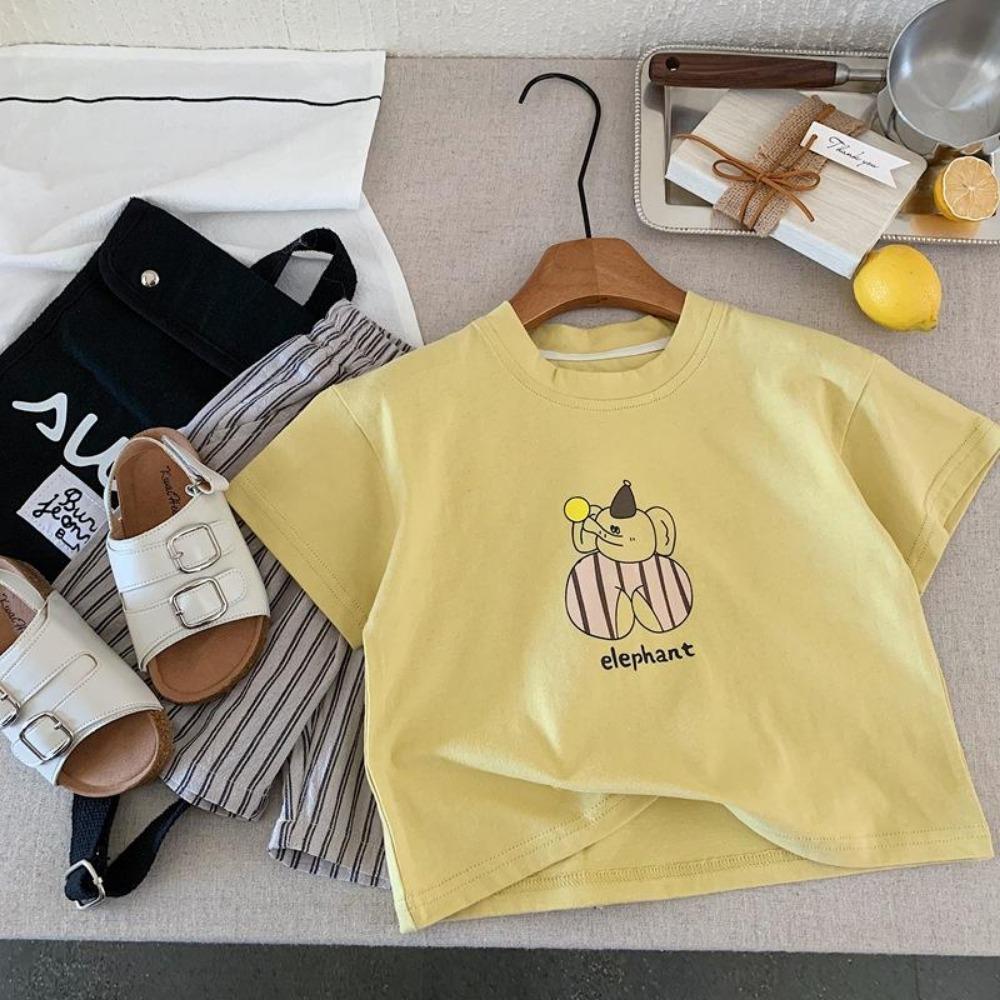 

Children s Clothes Summer New Style T-shirt Baby Girl Boy Short Sleeve Tops Kids Printed Tees O-neck Loose Fashion T Shirts 100