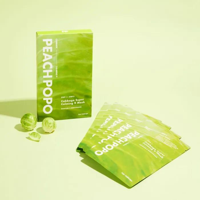 Cabbage Super Calming 9 Mask 5 Pieces (1 Box)