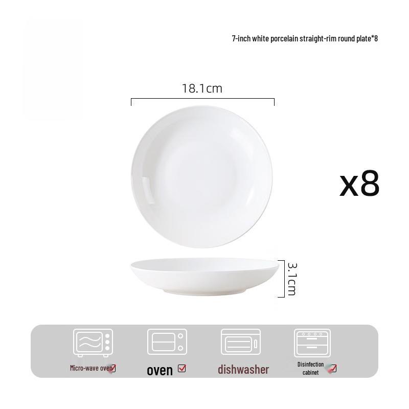 RuHan Simple Ceramic Soup Noodle Rice Bowl