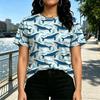 Daily Commute T-Shirt Street Casual Whale Collection,Fresh Ocean Vibe,Soft Comfy Fabric,Ideal for Campus & Daily Wear