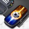 Large Capacity Football-Themed Pencil Case Boys Teens School Supplies Sporty Stationery Bag Casual Unisex