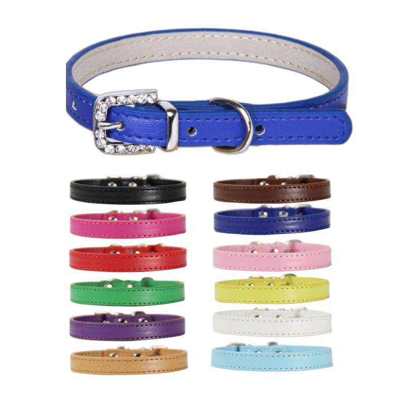 Curated Cat & Dog PU Leather Hanging Neck Collar & Leash - European & American Style