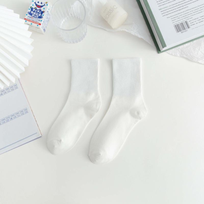 

Белые носки, Милые носки для девочек, Кружевные носки, Модные носки до середины икры на лето, Тонкие модели для весны и лета 1 pair