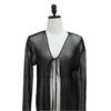 Shiz Madam Women S Sheer Pleated Long Cardigan J31576