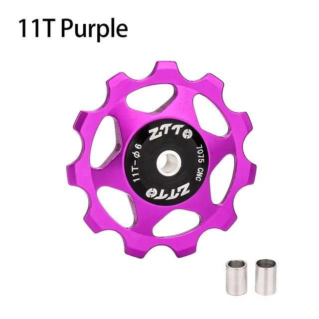 ZTTO 11T 13T MTB Bicycle Rear Derailleur Jockey Wheel Steel Bearing Pulley AL7075 CNC Road Bike Guide Roller Idler 4mm 5mm 6mm