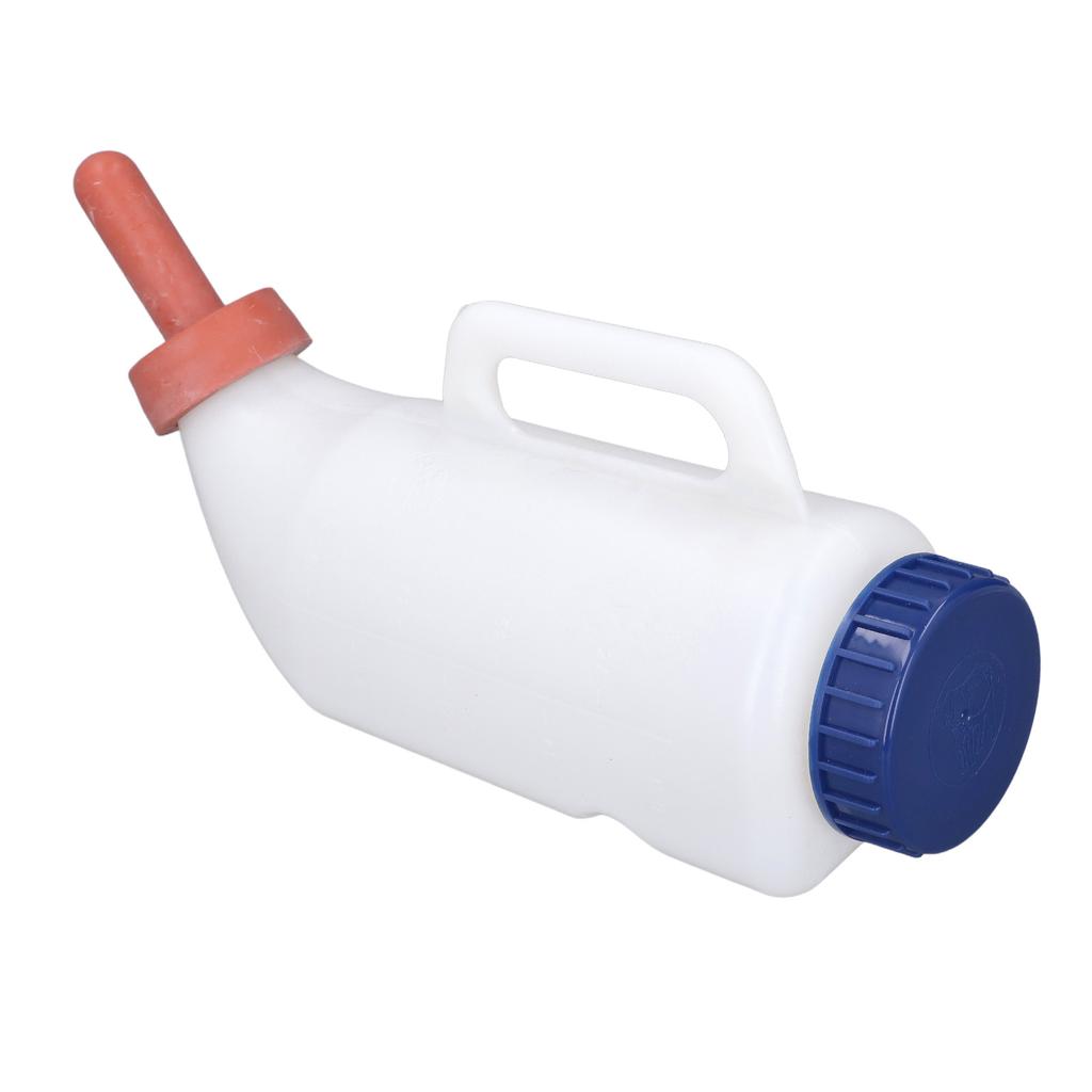Calf Nursing Feeding Bottle Silicone Nipple PE 2L Spill Proof Calf Milk Feeder for Cattle Sheep