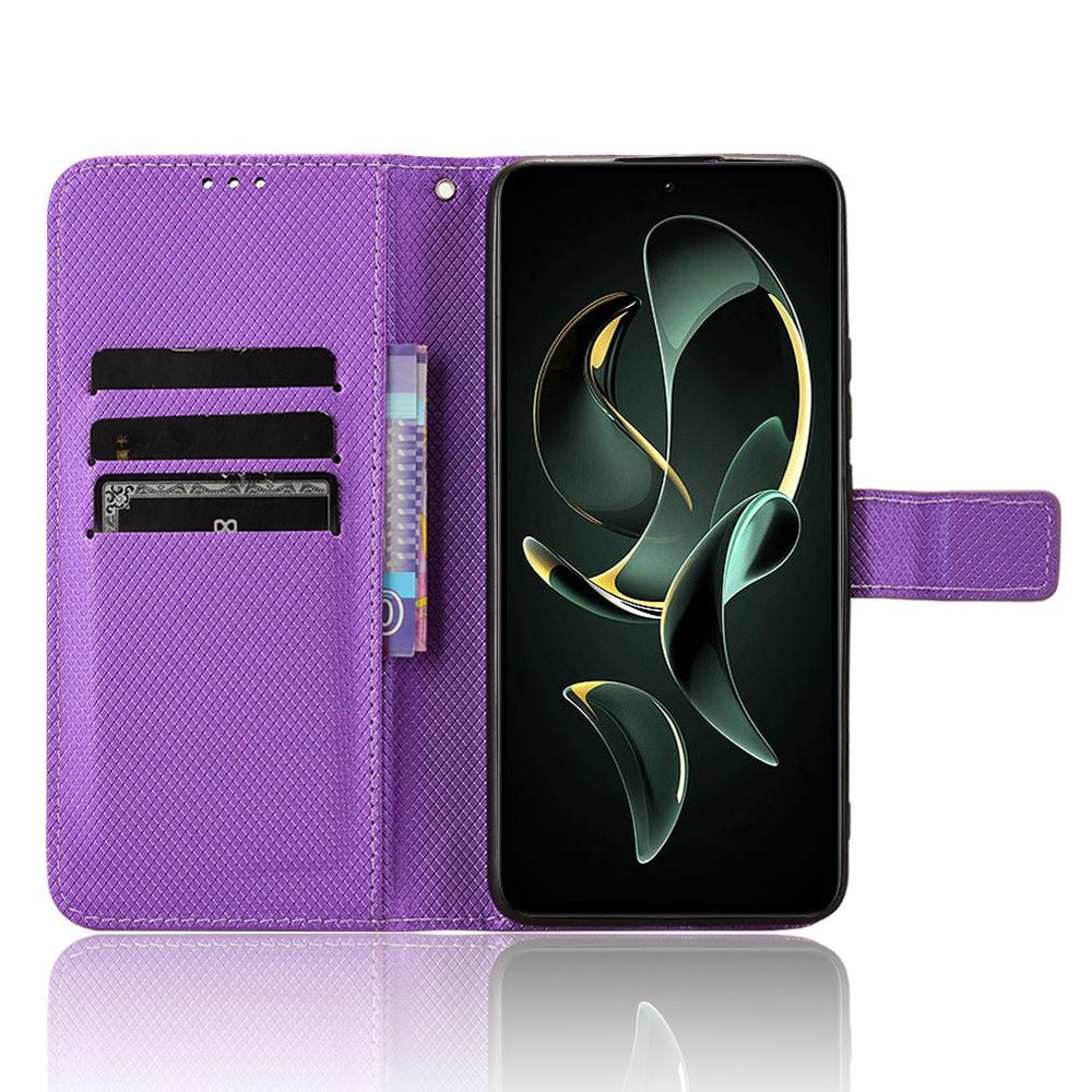 Flip Case for Xiaomi 13T / 13T Pro, Smart Magnet, Purple