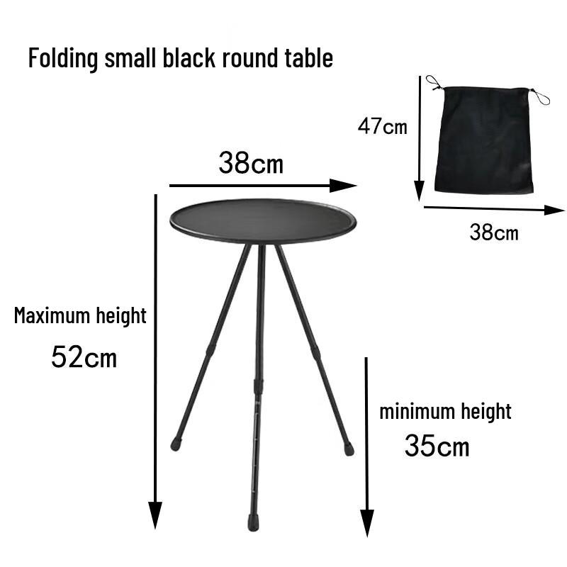 Portable Lightweight Adjustable Camping Tripod Table