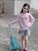 Girls' Korean Style Summer T-shirt & Sun Protection Cardigan – Breathable and Loose Fit for Medium & Large Children