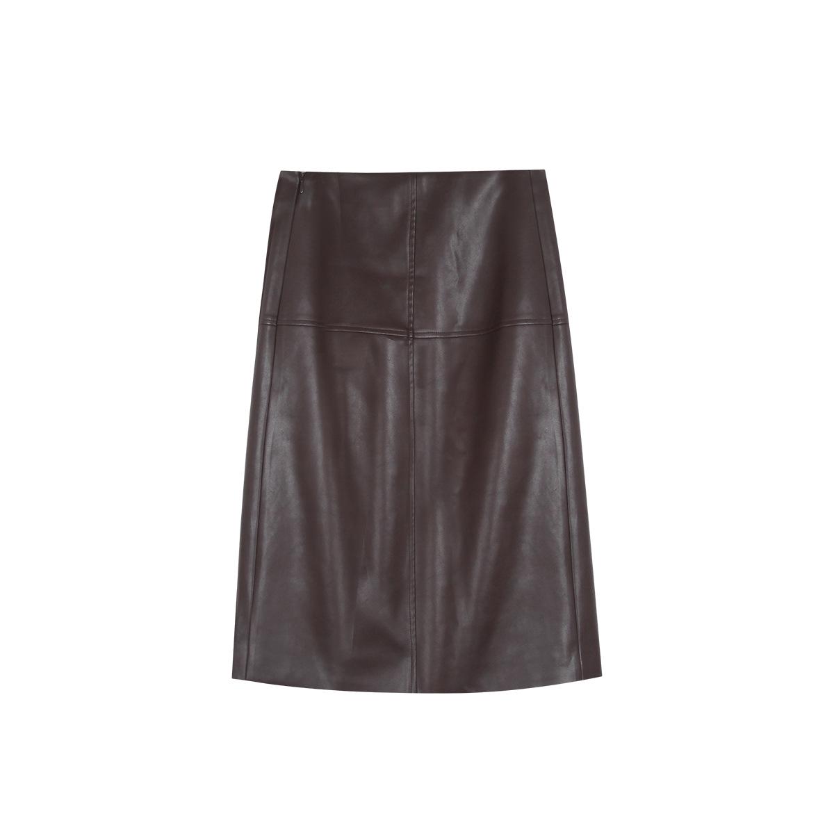 

Autumn Lambskin Retro Half Skirt for Commuting M (100-110 cm)