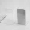 1 Piece Acrylic Bookend Heavy Duty Book End Book Holder Stopper L Shaped Book Stopper Desktop Organizer for Books Movies CDs