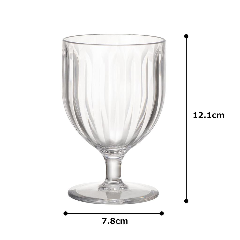 Plakira Unbreakable Wine Glass Goblet, 270ml, Heat-Resistant, Dishwasher-Safe, Made In Japan, Perfect for Home Cafes, Outdoor Activities, Kids, and