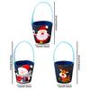 Christmas Treat Bags 3-Piece Christmas Party Favor Bags With Handle Decorative Wrapping Tote Home Decor For Festival Birthday