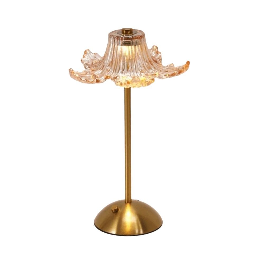 Dimmable Cordless Desk Lamp Gold Rechargeable Lamp American Style Ambient Light Outdoor
