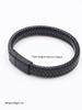 New Hot-selling Vintage Retro Men's Leather Open Bangle, Simple Multi-Size Woven Leather Hand Rope, Outdoor Sports Gift